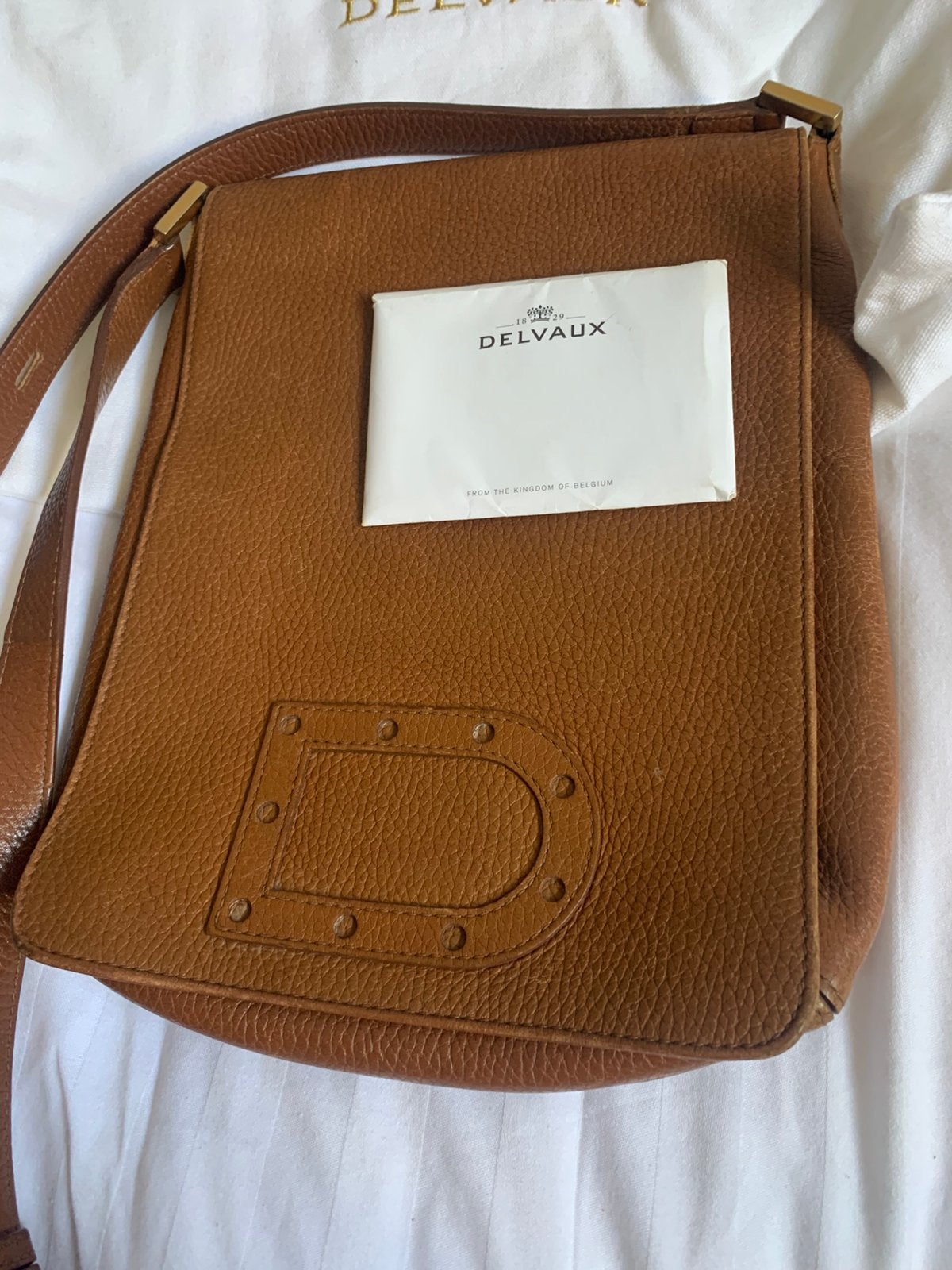 Mooie vintage Delvaux handtas, Bijoux, Sacs & Beauté, Autres marques, Cuir, Enlèvement ou Envoi, Brun