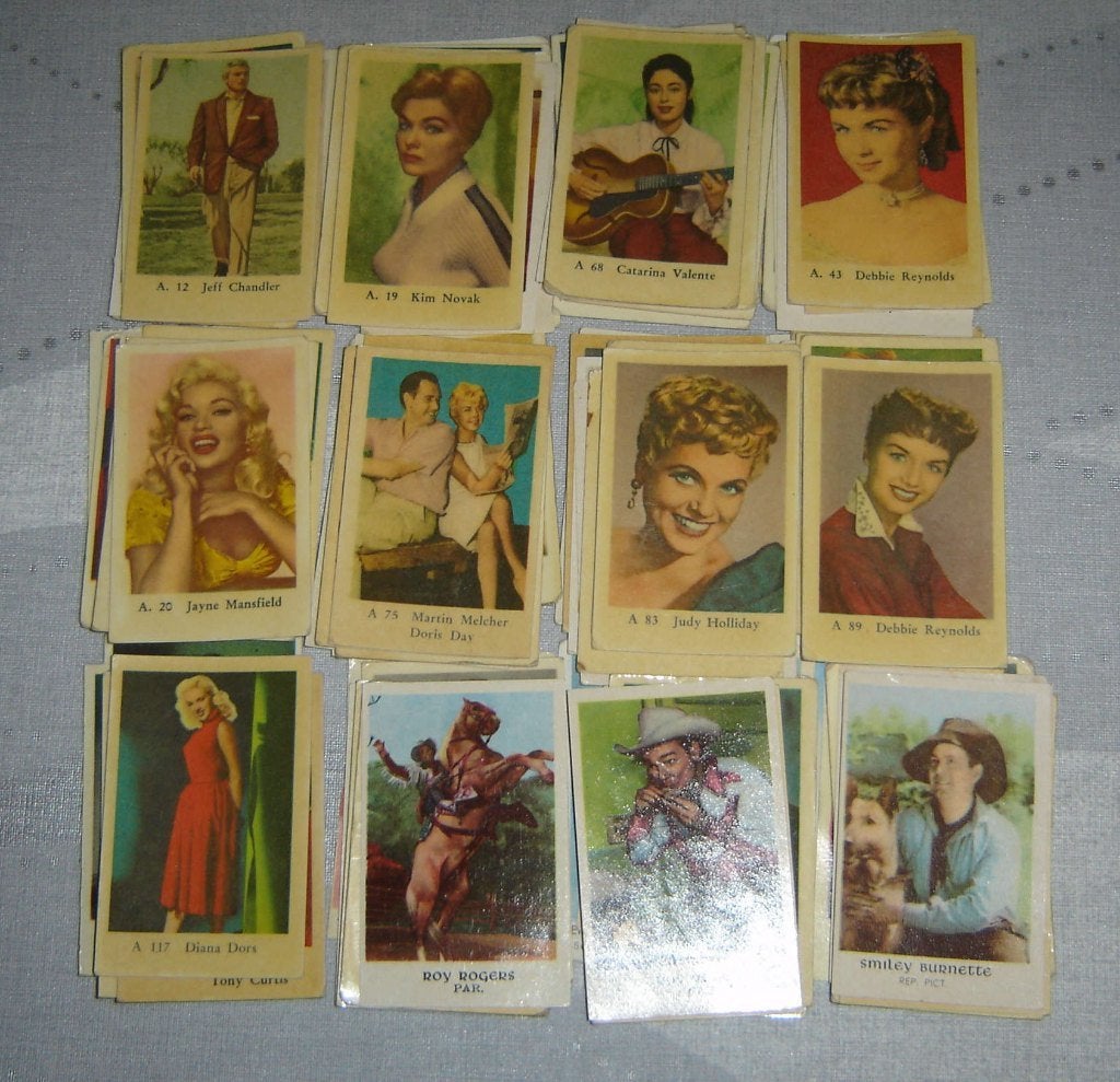 Chromos Filmsterren 84st Maple Leaf uit diverse reeksen, Verzamelen, Foto's en Prenten, Gebruikt, Verzenden, 1940 tot 1960, Prent