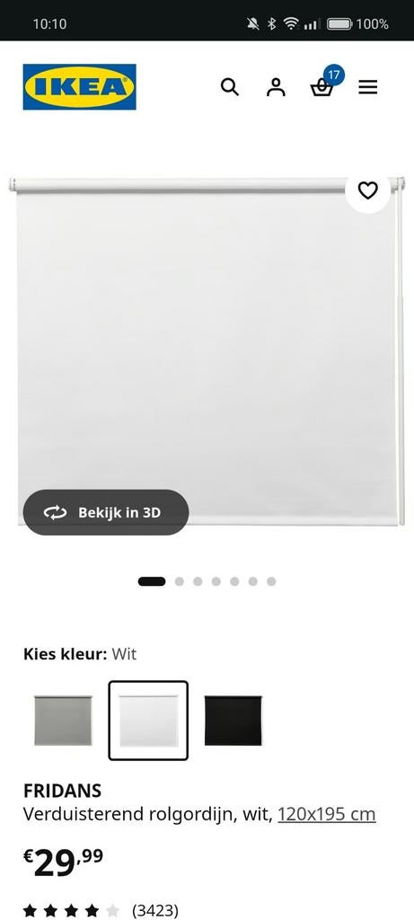 Verduisterend rolgordijn, Enlèvement