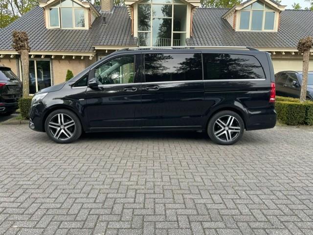 Mercedes-Benz V-klasse 250d Lang EURO6 AMG LINE 7 SITZE CAME, Auto's, Automaat, Gebruikt, Zwart, Leder