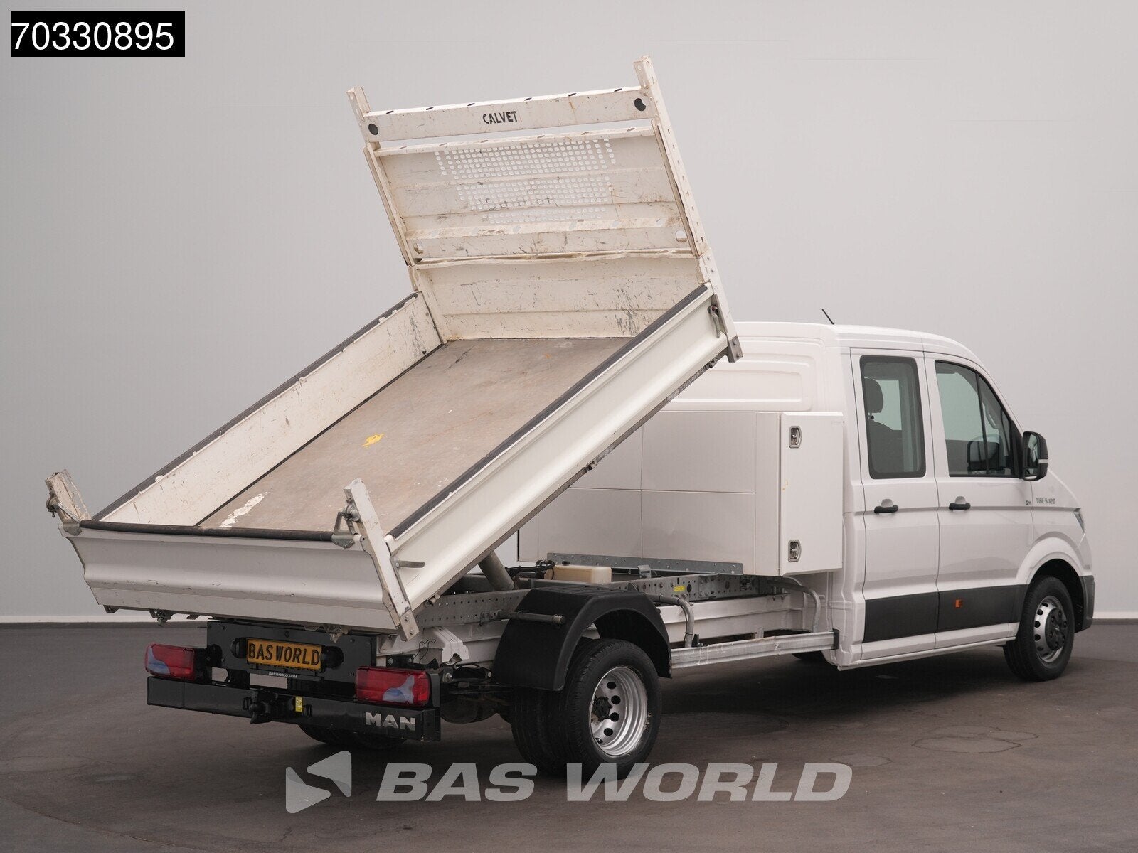 MAN TGE 5.120 Dubbel Cabine Kipper met Kist Dubbellucht 3,5t, Stof, Gebruikt, Euro 6, 4 cilinders
