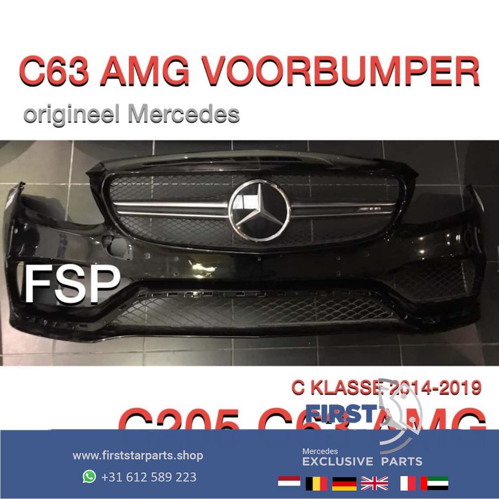 C205 W205 C63 AMG Coupé Cabrio VOORBUMPER + GRIL Mercedes C, Gebruikt, -, Voor, Ophalen of Verzenden