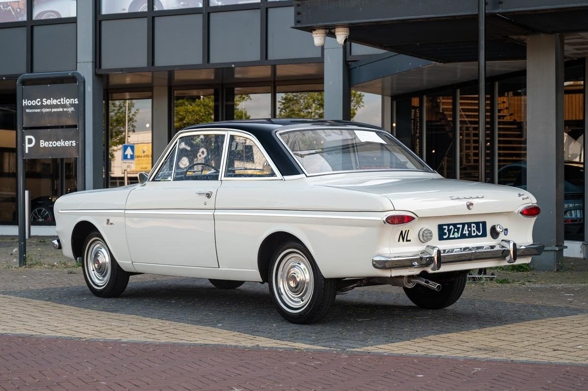 Ford Taunus 4P 12M 1500 TS (bj 1966), Auto's, Lederen bekleding, 4 zetels, 1498 cc, 48 kW