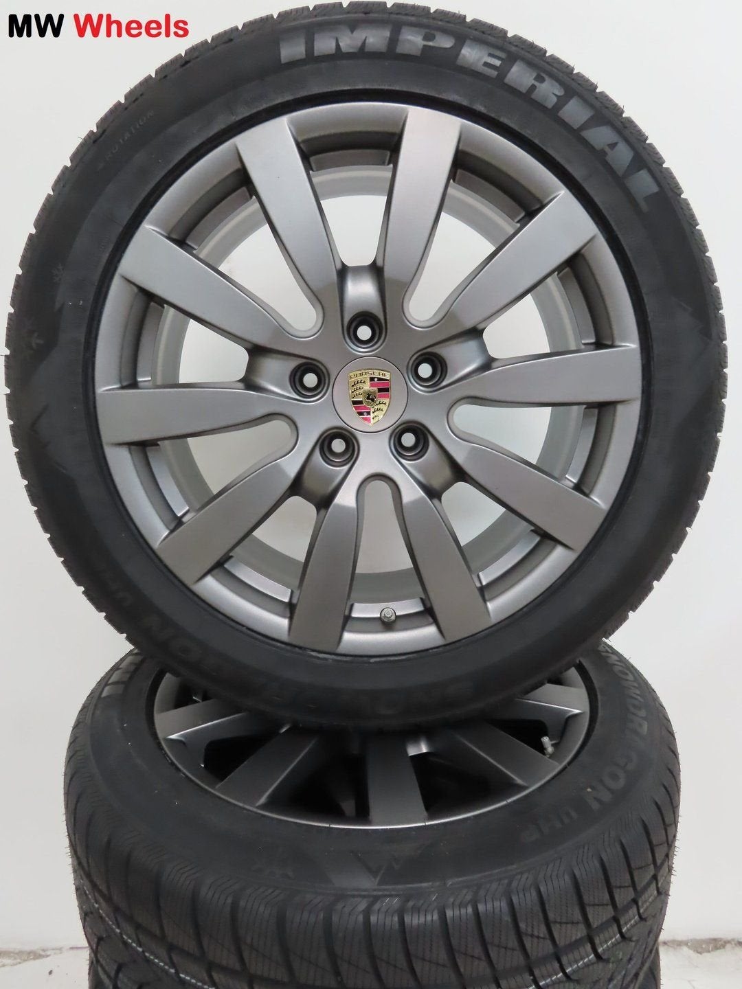 Porsche 20 inch Origineel Cayenne velgen met winterbanden, Autos : Pièces & Accessoires, Pneus & Jantes, Neuf, Pneus et Jantes