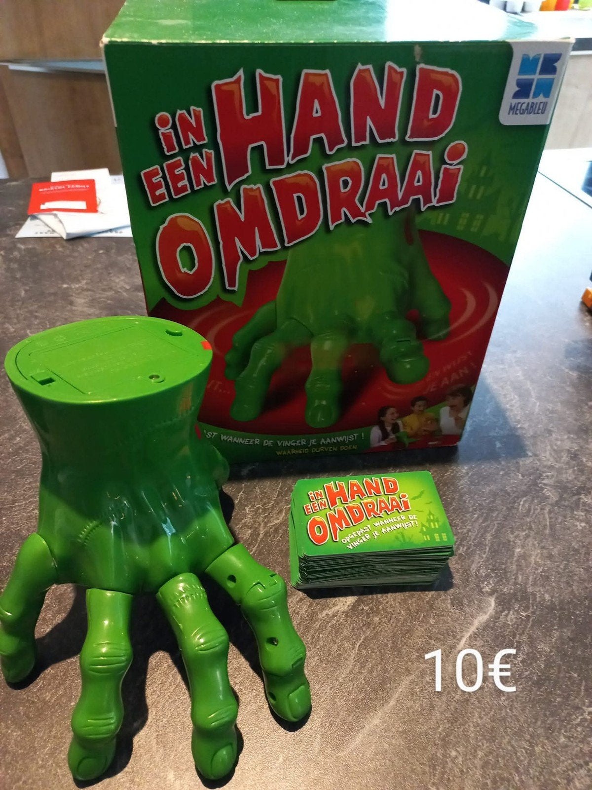 in een hand omdraai, Hobby en Vrije tijd, Gezelschapsspellen | Overige, Ophalen of Verzenden, Gebruikt