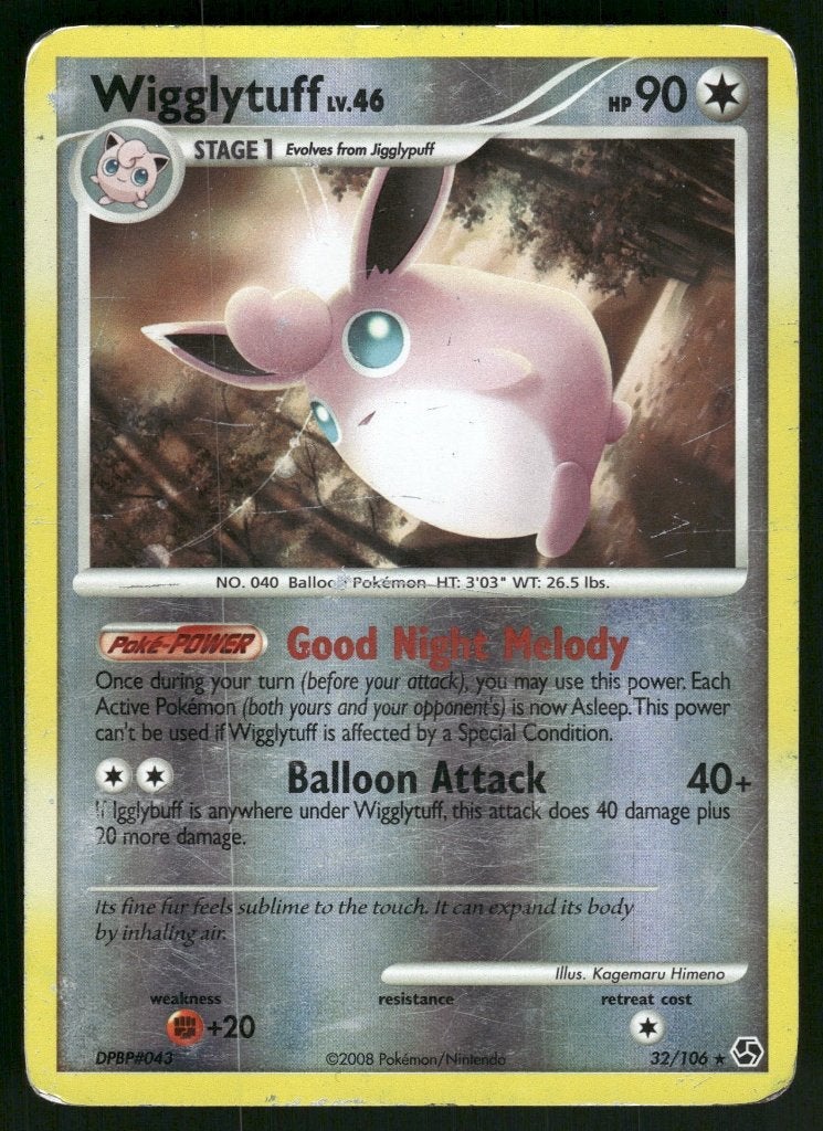 Wigglytuff 32/106 - Great Encounters (Reverse Holo) (Good), Envoi, Utilisé