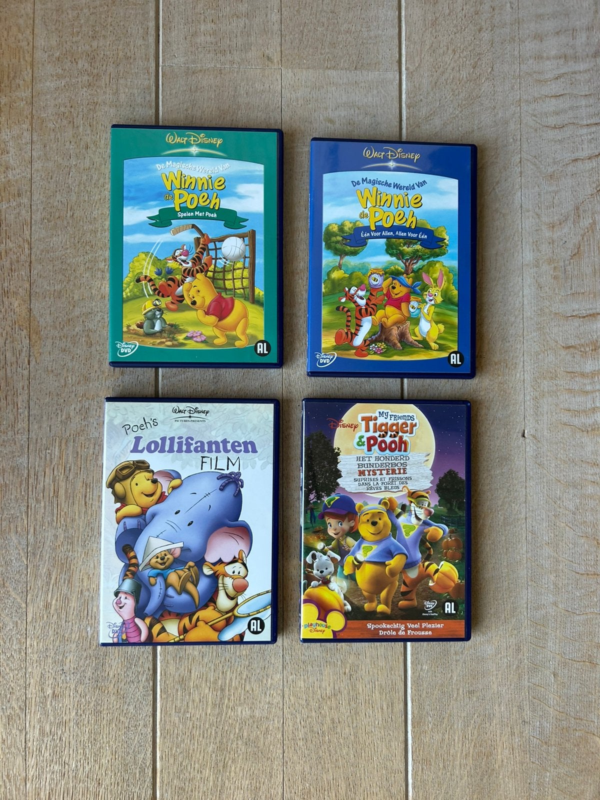 4 DVD Walt Disney Winnie l'ourson, CD & DVD, Enlèvement ou Envoi, Tous les âges, Néerlandais, Néerlandais