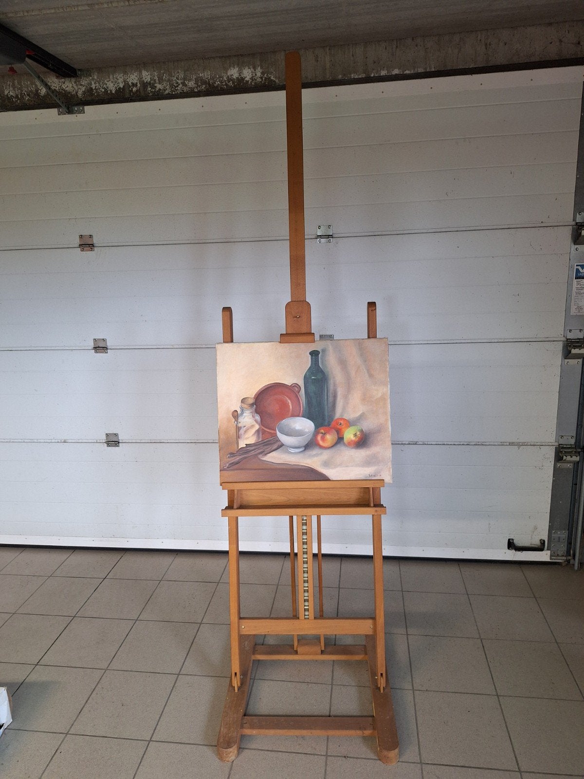 Chevalet de peintre professionnel, Enlèvement, Utilisé