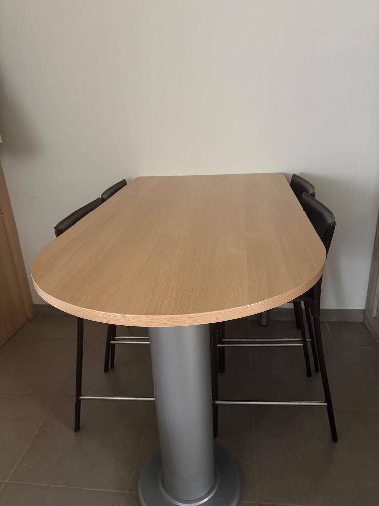 Eettafel+4stoelen, Huis en Inrichting, Tafels | Eettafels, Ophalen, Gebruikt