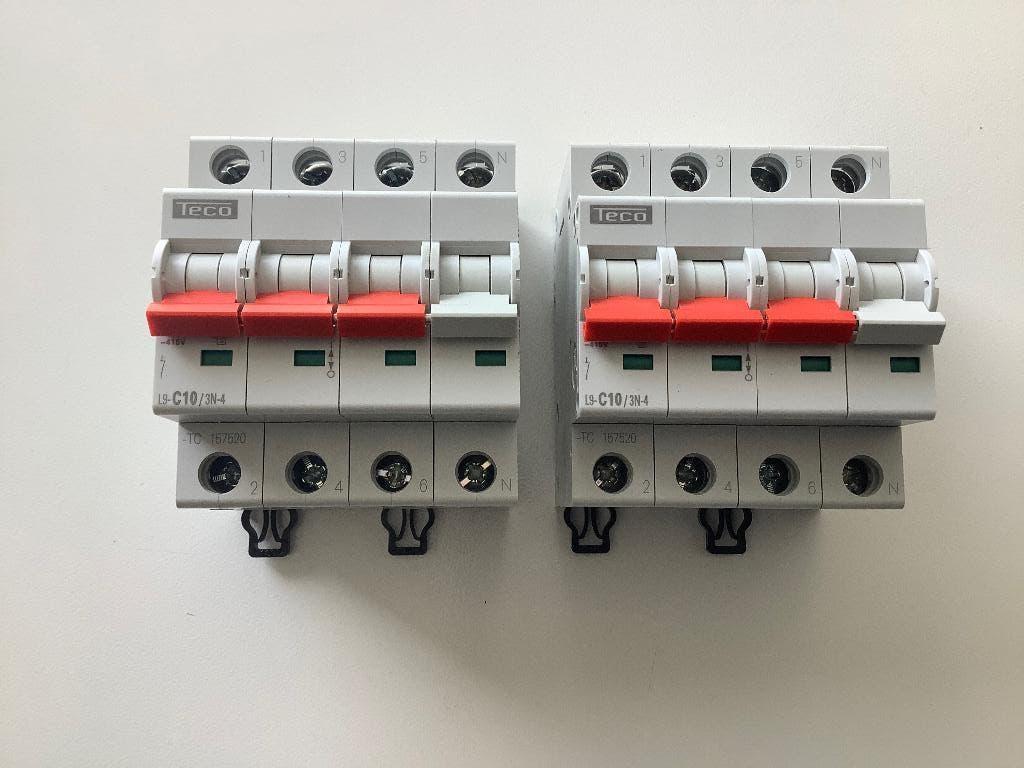 Teco - Automaat Tc 3P+N 10A 4,5Ka C - L9C103N4, Ophalen, Zo goed als nieuw