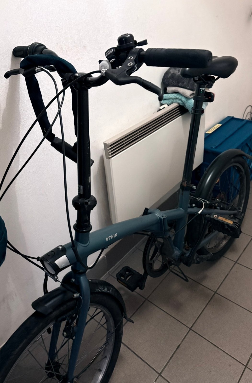 plooi fiets, Ophalen, Versnellingen, Zo goed als nieuw, Deels opvouwbaar