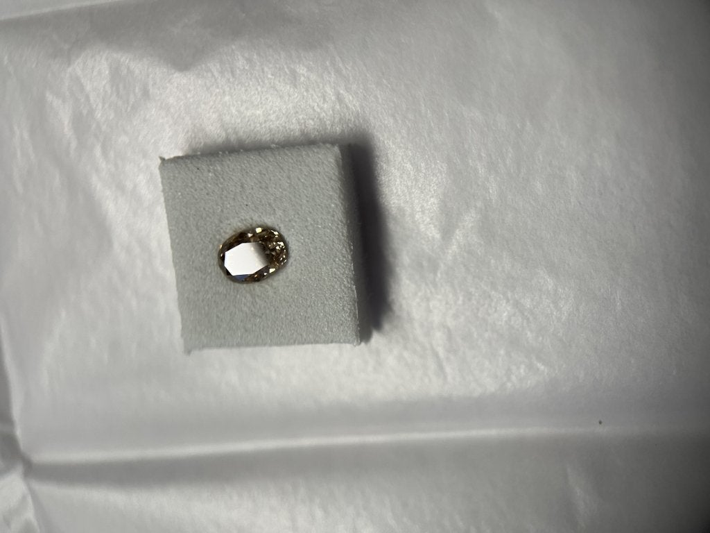 Natural diamond oval brilliant-cut 0,65 ct (67), Ophalen of Verzenden, Nieuw
