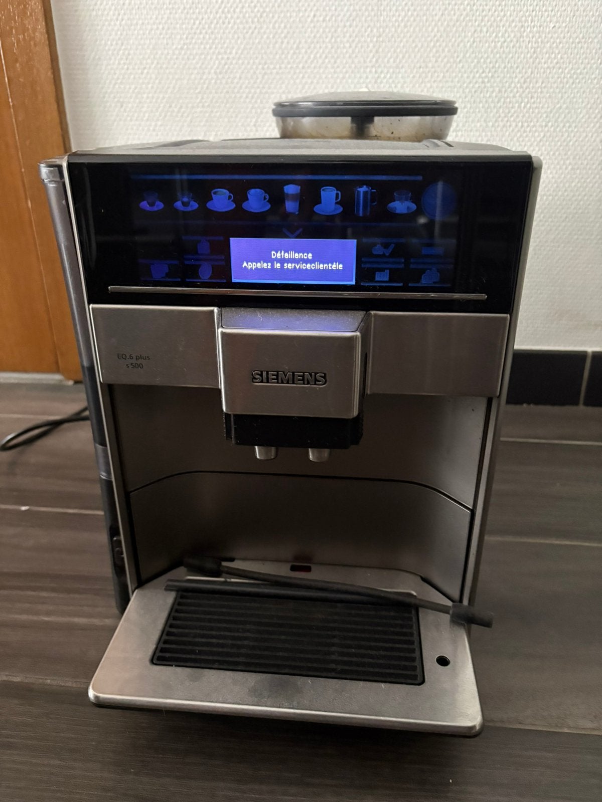 Cafetières siemens eq6+ s500 en panne, Ophalen, Niet werkend, Koffiemachine