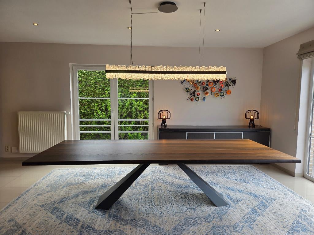 Table, Maison & Meubles, Tables | Tables à manger, Comme neuf, 100 à 150 cm, 200 cm ou plus, Cinq personnes ou plus, Rectangulaire