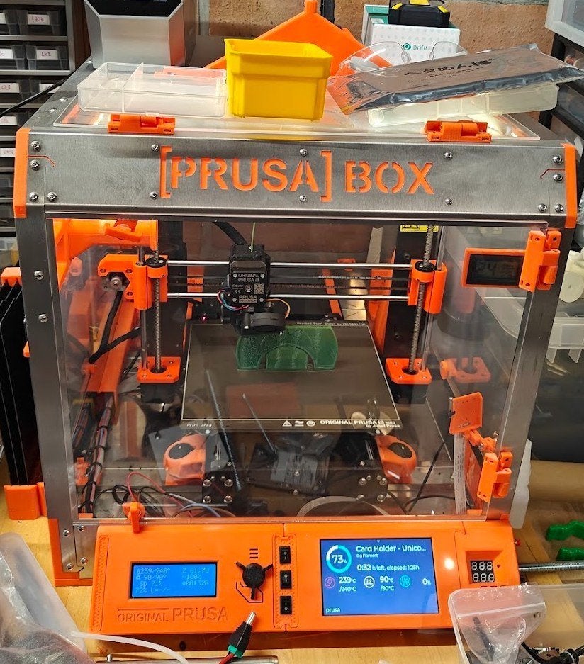 prusa mk3s + printerbox + RP4 with touch screen, Gebruikt, Ingebouwde Wi-Fi, Filament, Ophalen