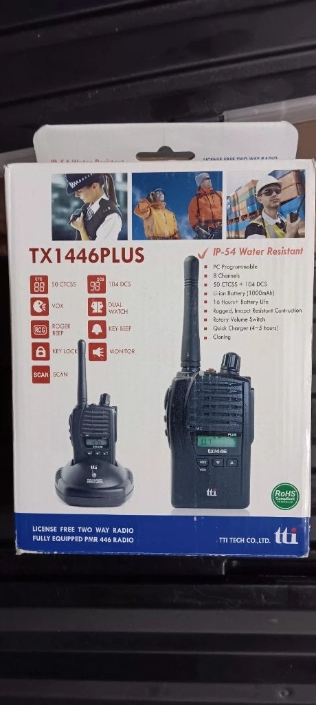Portofoon TX 1446 PLUS (set), Telecommunicatie, Verzenden, Zo goed als nieuw, 5 tot 15 km, Portofoon of Walkie-talkie