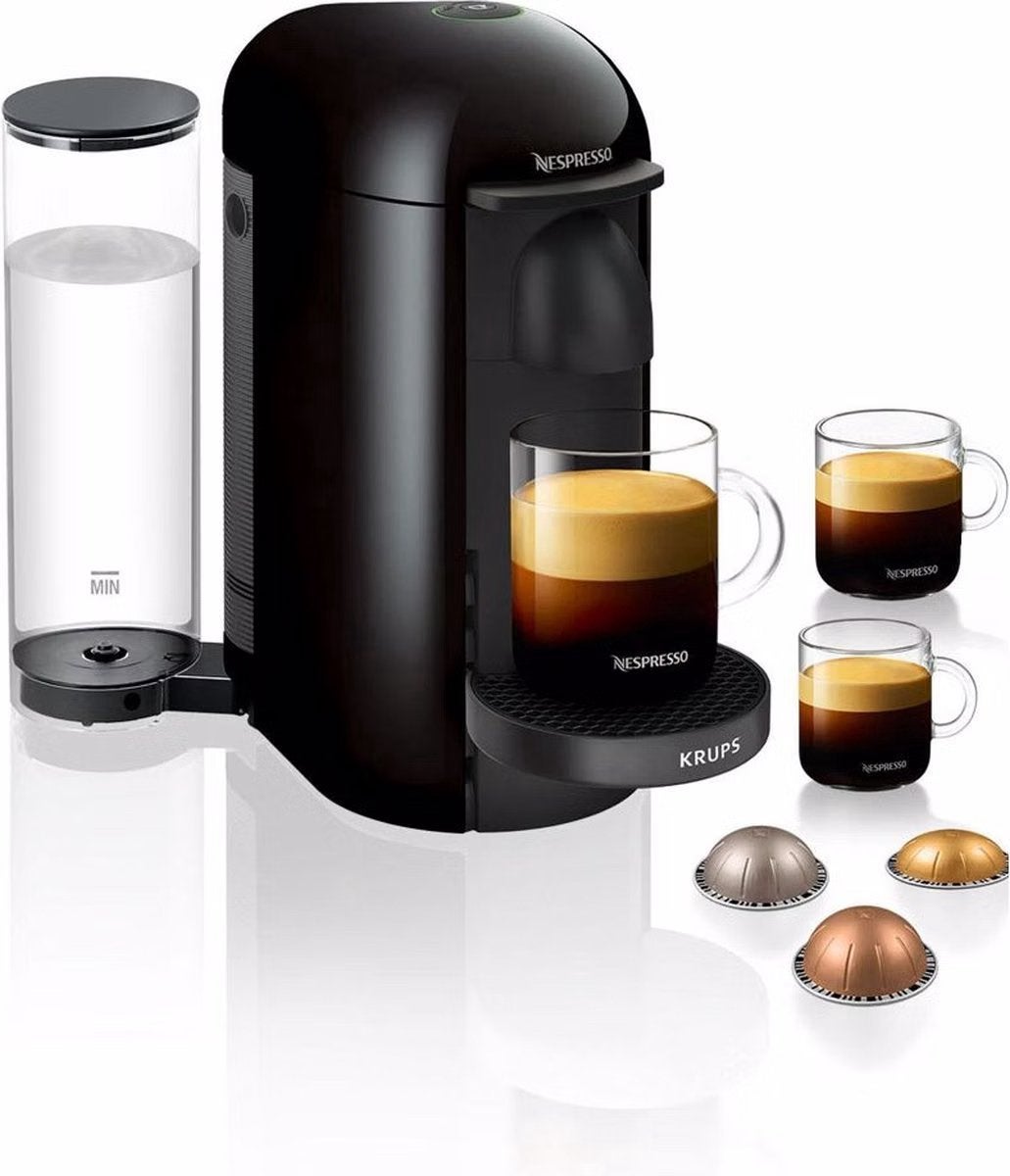 Nespresso vertuo plus ( mat zwart ), Ophalen, Zo goed als nieuw