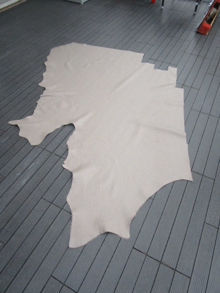 Extra dik buffelleder ( kleur Taupe ), Ophalen