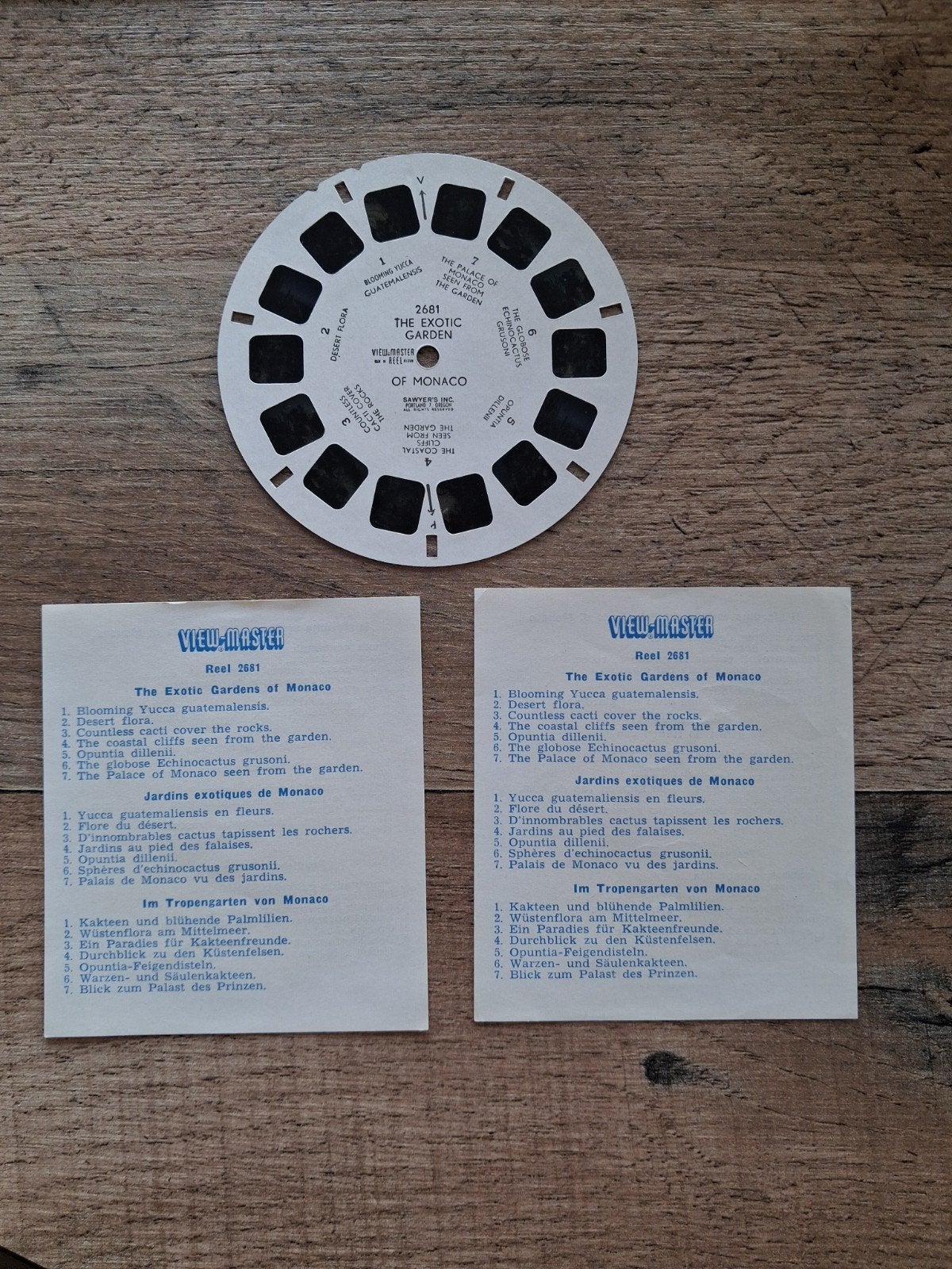 view-master : the exotic garden of monaco 2681, Verzenden