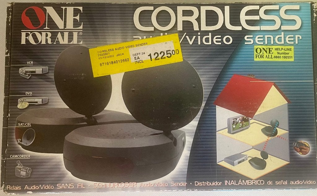 Station relais audio/vidéo sans fil ONE FOR ALL - Nouveau, TV, Hi-fi & Vidéo, Enlèvement ou Envoi, Neuf, Moins de 2 mètres, Autres câbles