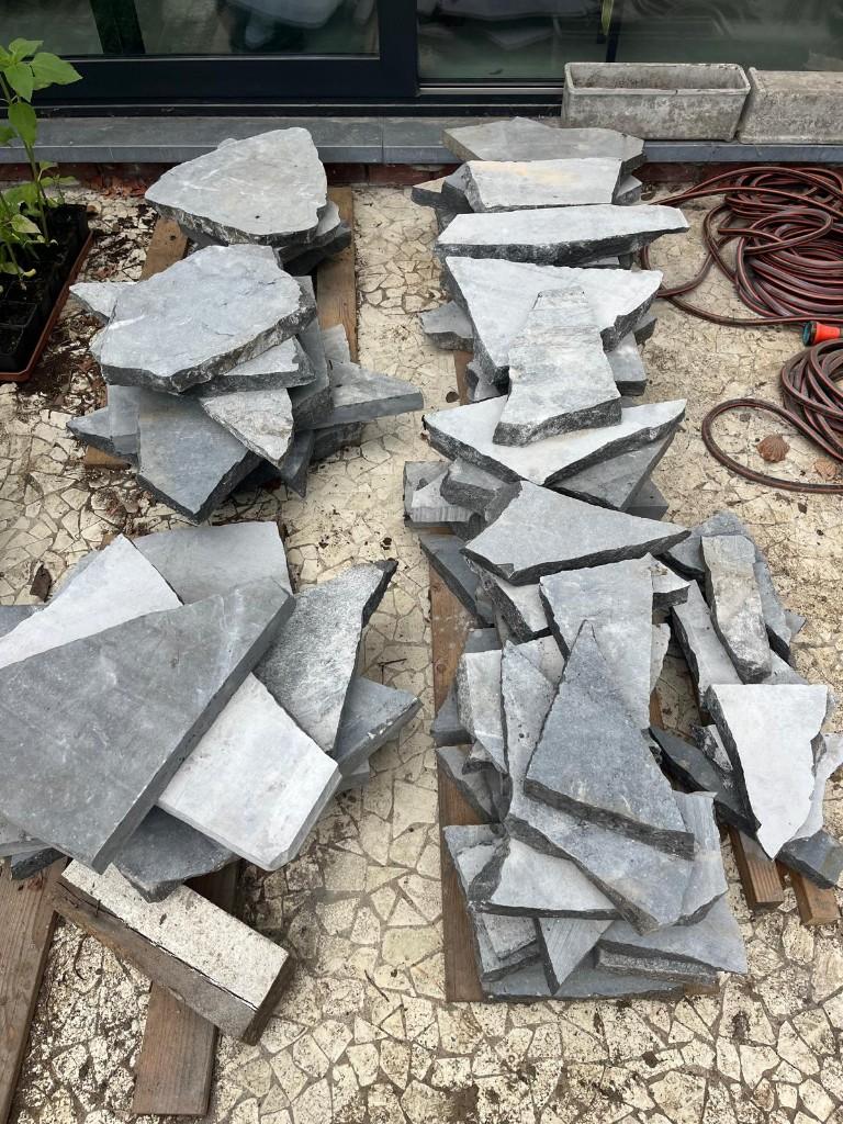 Flagstone Belgische Arduin, Jardin & Terrasse, Pavé & Dalles, Neuf, Autres types, Pierre naturelle, 10 m²² ou plus, Enlèvement