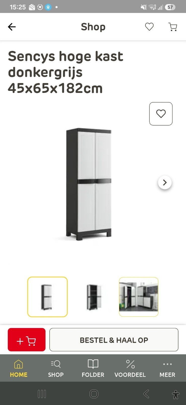 Nouveau ! Armoire de rangement Brico 45x65x182, Enlèvement