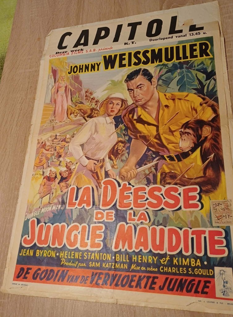 "Junglemoon men"Belgische Filmaffiche, Ophalen of Verzenden, A1 t/m A3, Film en Tv, Rechthoekig Staand
