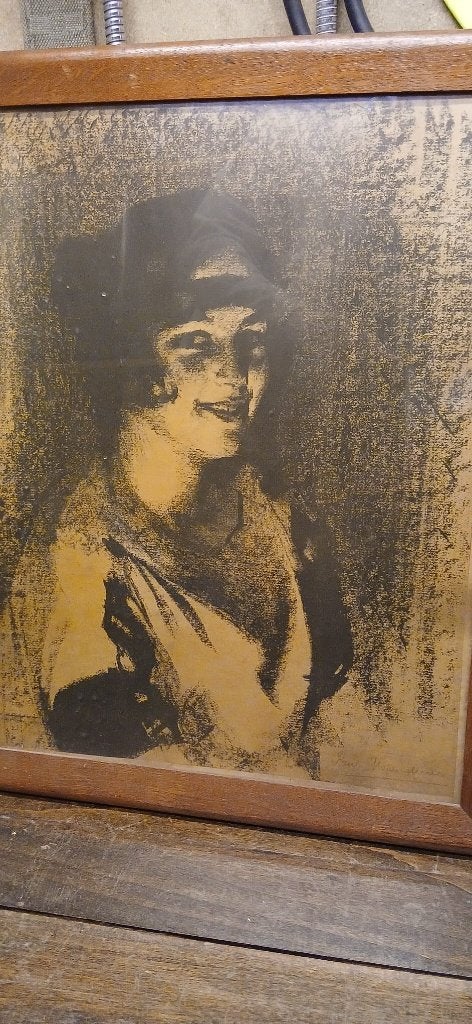 fusain vintage, Antiquités & Art, Art | Dessins & Photographie, Enlèvement, Dessin, Dessin au fusain
