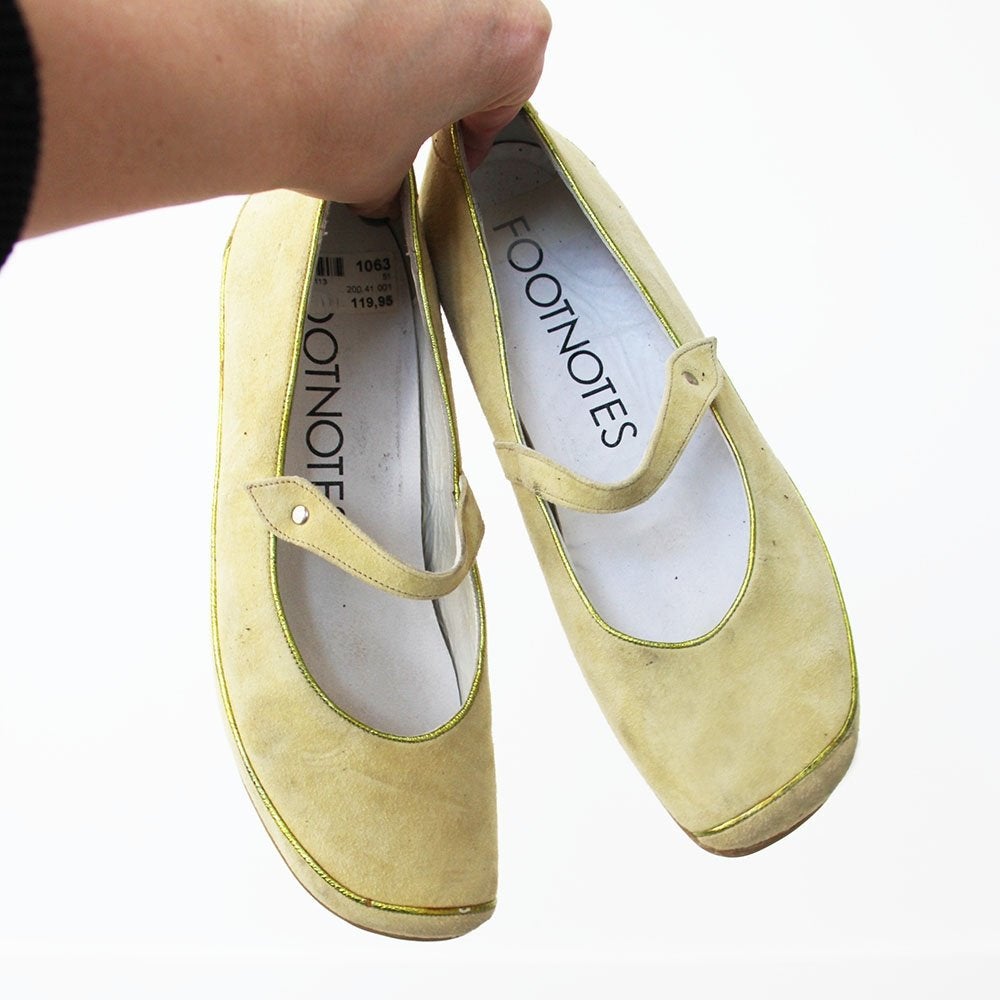 Magnifiques mocassins en daim -S13 (taille 7/40) €45, -, Vêtements | Femmes, Autres couleurs, Comme neuf, Sabots, Footnotes