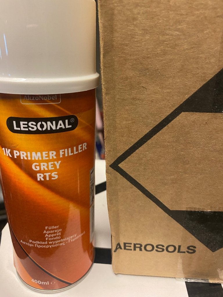 Lesonal 016527 1K Primer Filler Wit spuitbus van 400 ml, Ophalen, Nieuw, Wit