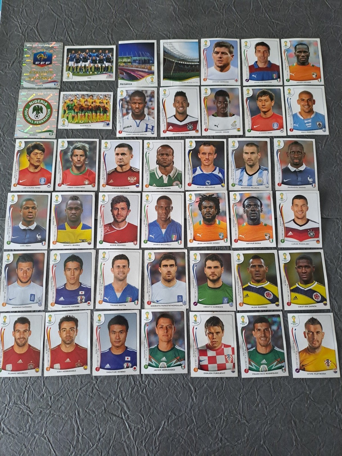 Panini Football WK 2014 Brasil stickers 42 stuks, Ophalen of Verzenden