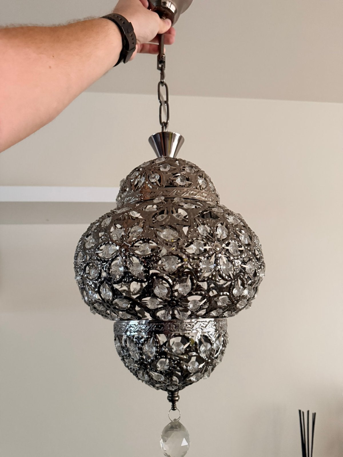 Marokkaanse hanglamp, Huis en Inrichting, Ophalen, Zo goed als nieuw