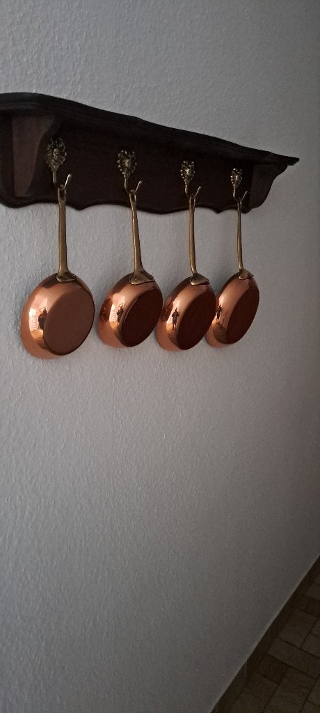 Set van 4 decoratie koperen pannetjes te koop, Maison & Meubles, Accessoires pour la Maison | Décorations murale, Suspension murale
