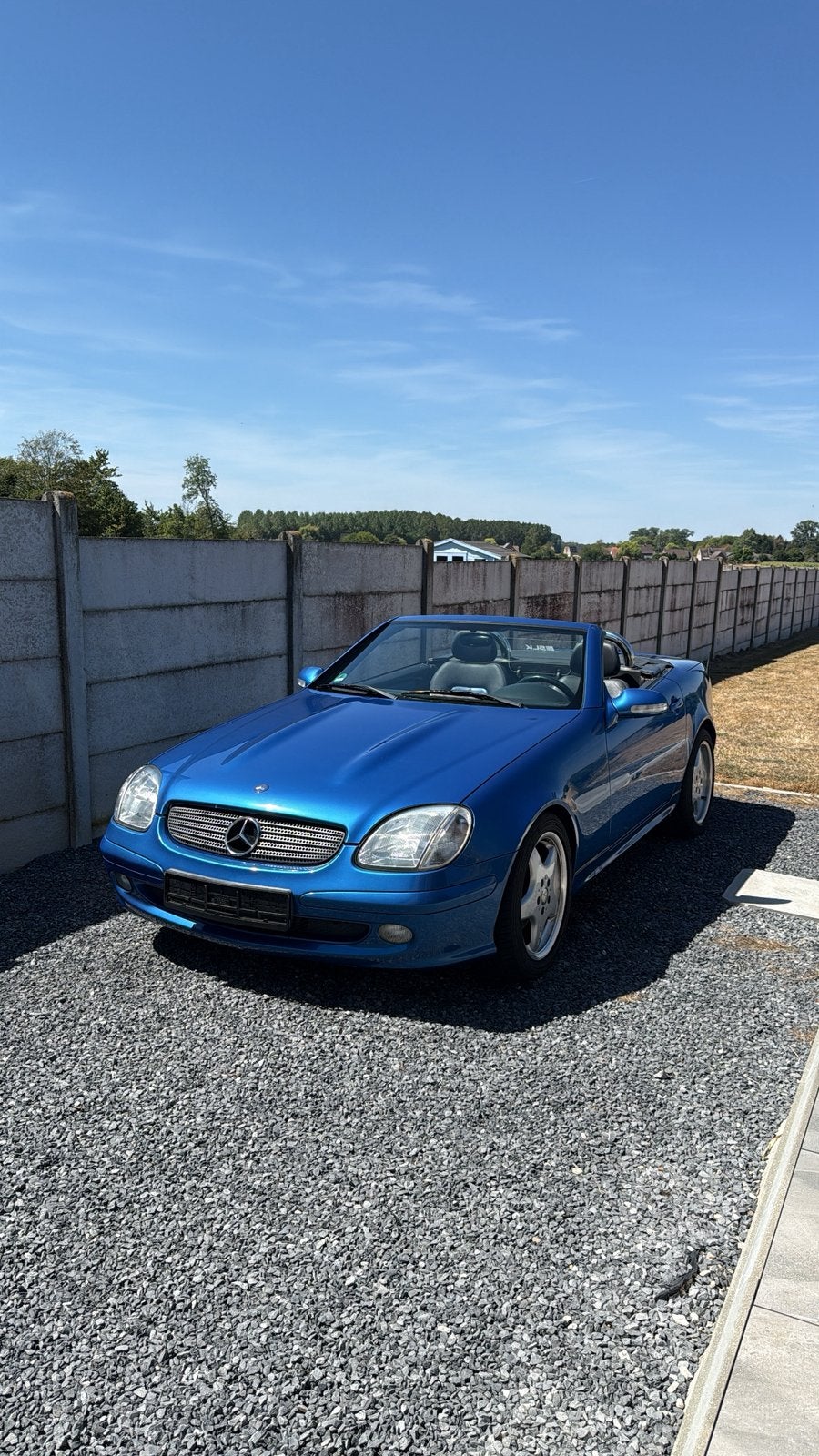Mercedes slk 200 kompressor, Autos, Cuir, Achat, Intérieur cuir, Bleu
