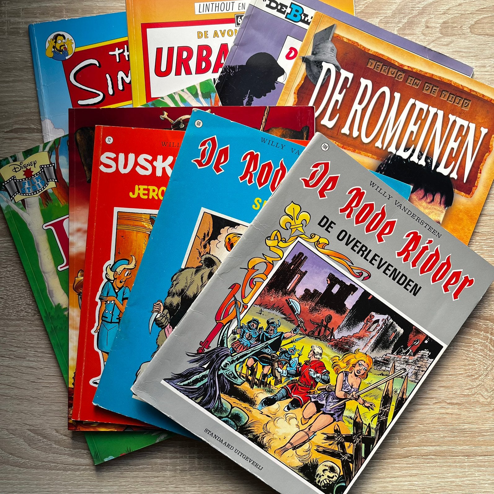 Lot strips:Suske & Wiske, De Rode Ridder, Simpsons, Urbanus, Meerdere comics, Ophalen of Verzenden, Zo goed als nieuw, Europa