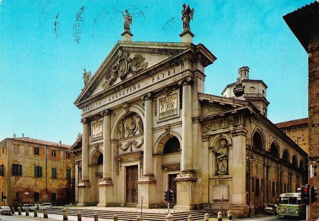 1990 - ITALIE - Piacenza : Basilique de San Agostino, Envoi, 1980 à nos jours, Affranchie, Italie