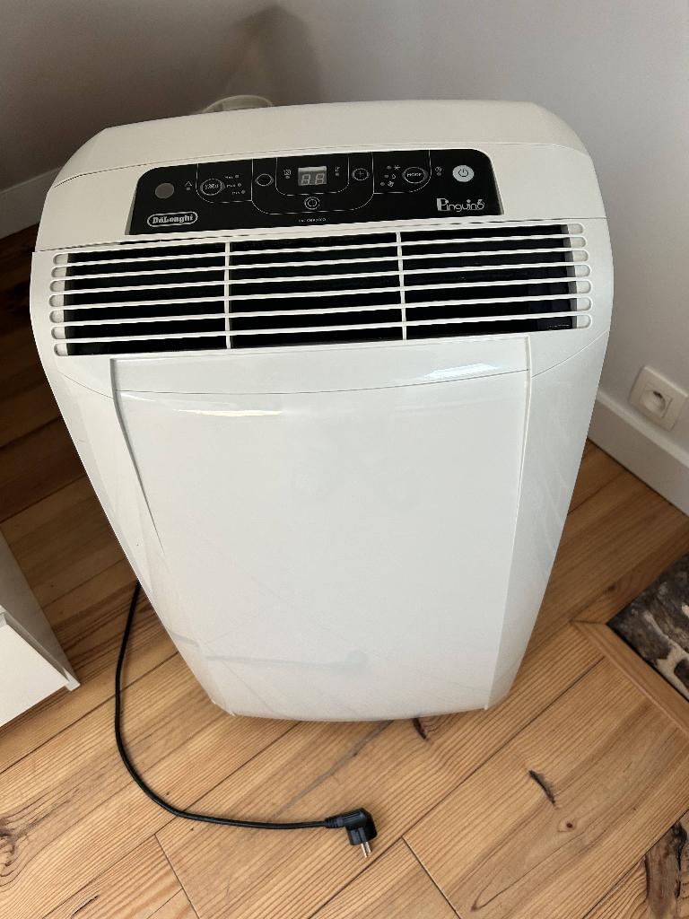 Mobiele airco - De’Longhi Pinguino, Electroménager, Climatiseurs, Comme neuf, Climatiseur mobile, Moins de 60 m³, 3 vitesses ou plus