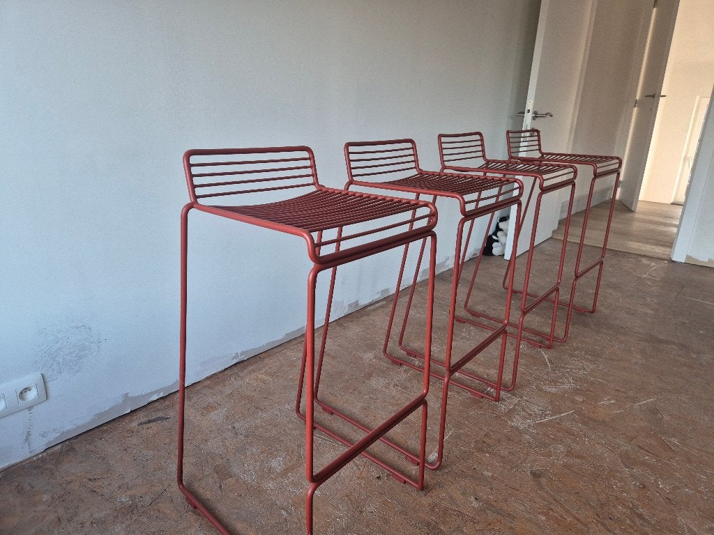 Hay keukenstoelen, Maison & Meubles, Chaises, Rouge, Comme neuf, Enlèvement, Métal