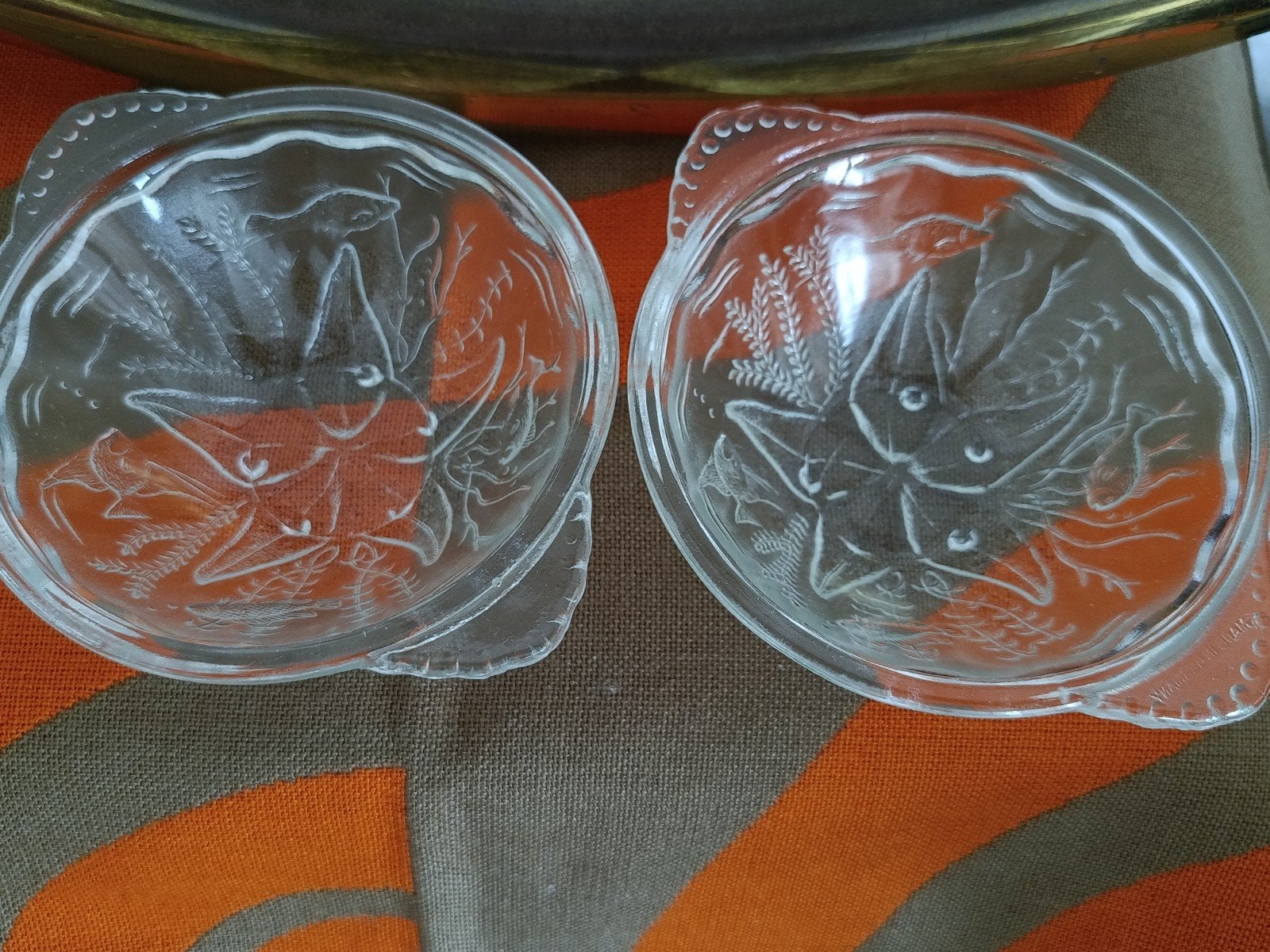 Germany, vintage 2 bols en verre, Enlèvement, Utilisé, Verre, Vintage