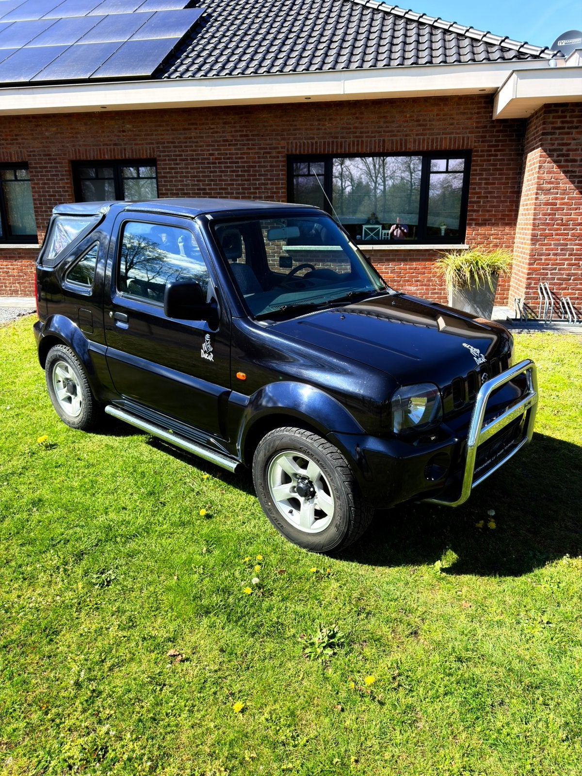 Suzuki Jimny Cabrio 4x4*Nieuwe distributieriem!*Gekeurd*, Auto's, Suzuki, 4 zetels, 4 cilinders, Zwart, https://public.car-pass.be/verify/3851-3143-4935
