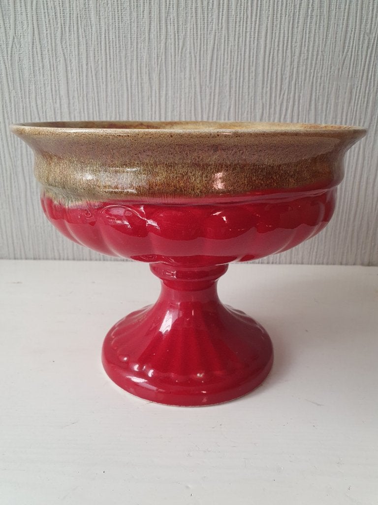 Modica Gouda  'Vulcana' vintage sur pied, années 1960/70, Maison & Meubles, Enlèvement ou Envoi, 16 cm, Utilisé, Pierre/céramique