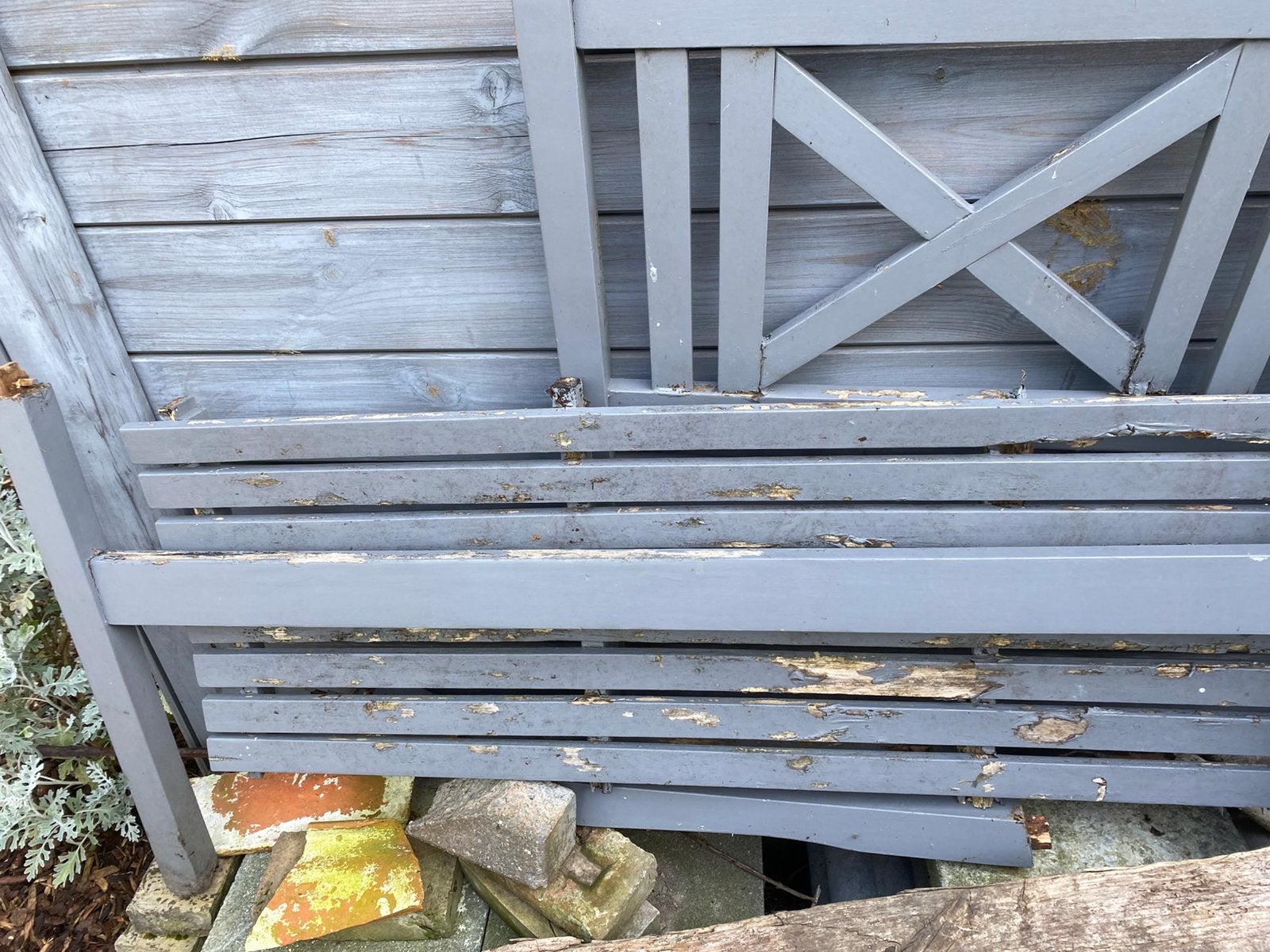 Gratis houten tuinbank, Ophalen, Minder dan 3 meter, Hout, 1 tot 2 meter