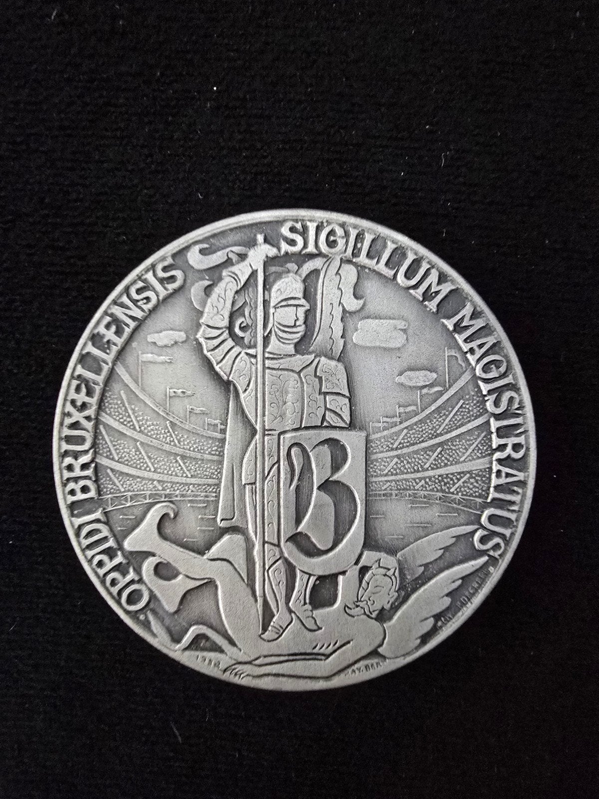 Medaille: het Belgische zegel van Brussel 1989 beloont de st, Ophalen of Verzenden
