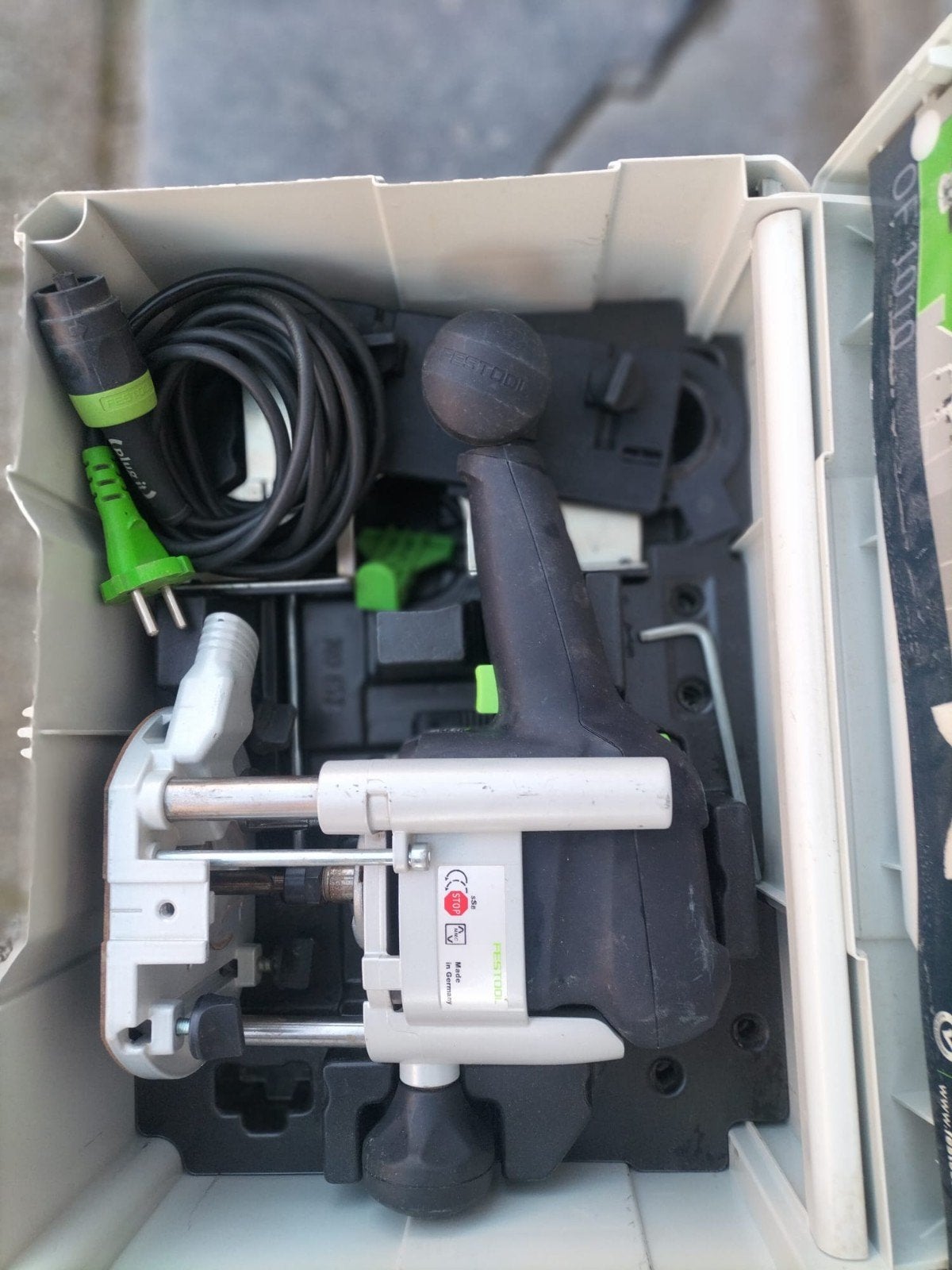 Festool van 1010 ebq plus, Ophalen