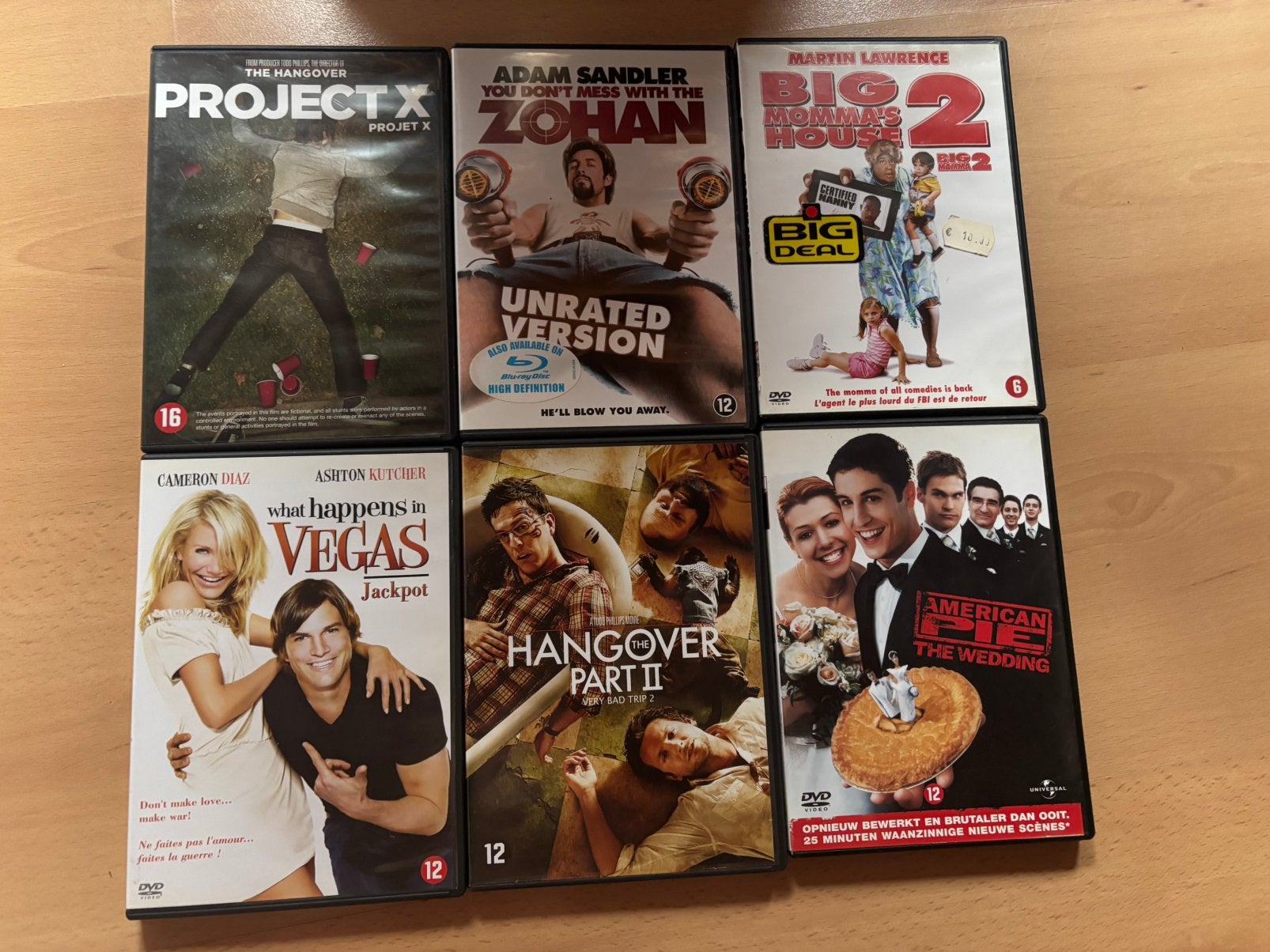 6 DVD - titres variés, Envoi, Utilisé