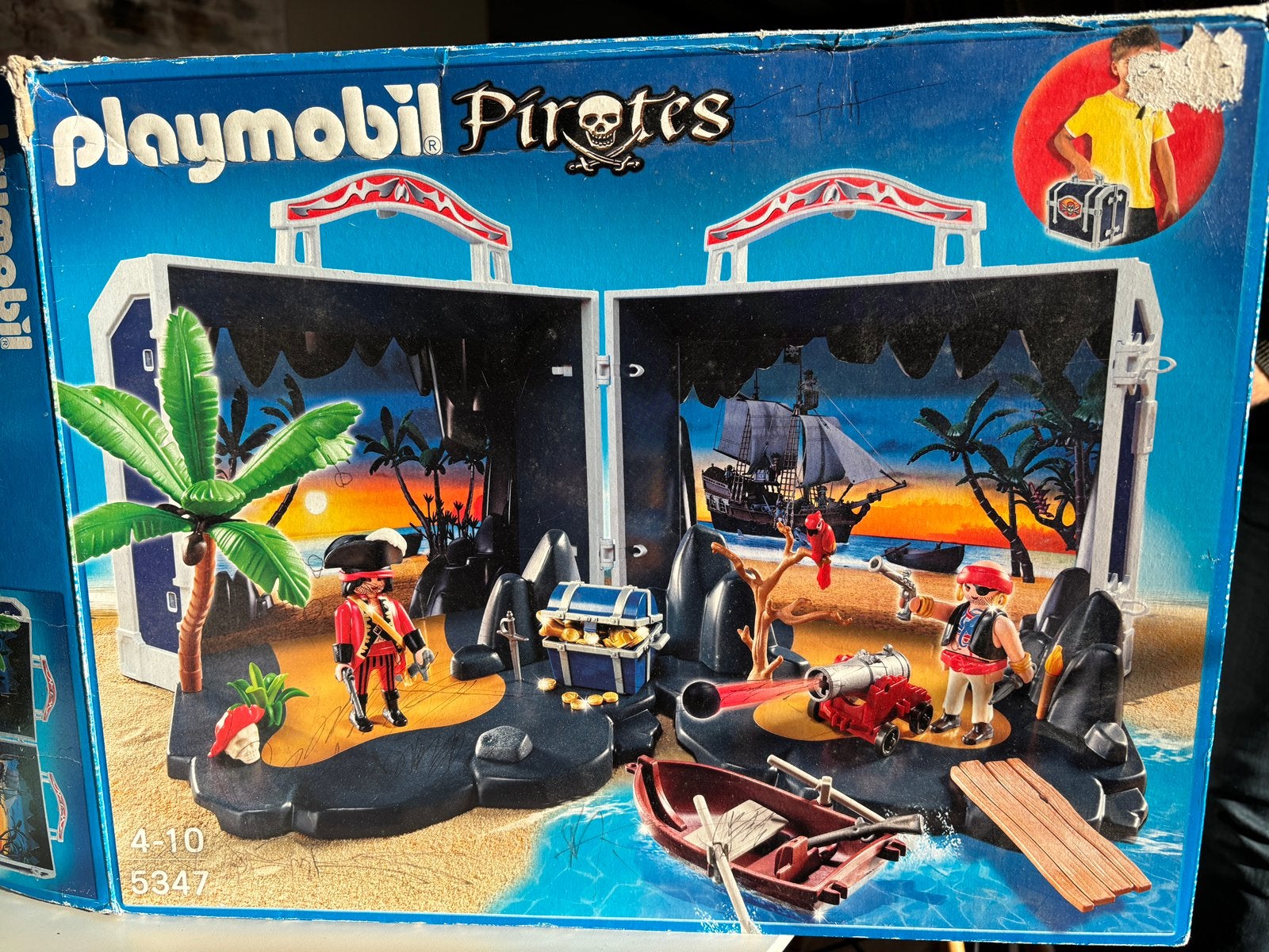 Playmobil 5347- Meeneem Piraten schatkist, Ophalen, Pirates, Gebruikt, Complete set
