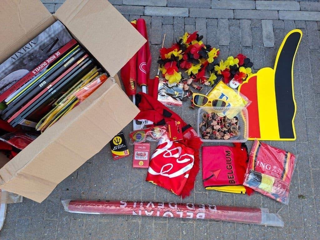 Pakket gadgets en memorabilia Rode Duivels, Verzamelen, Ophalen, Nieuw