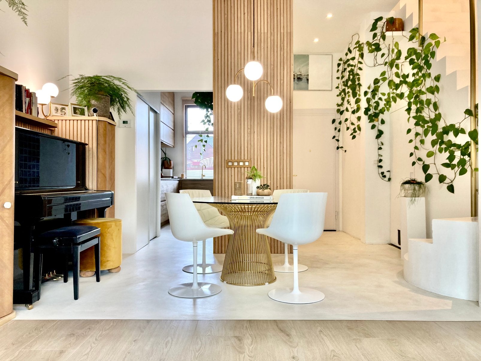 3 x MDF Italia Flow - hoogglans wit & beige leder, Enlèvement ou Envoi, Comme neuf, Blanc
