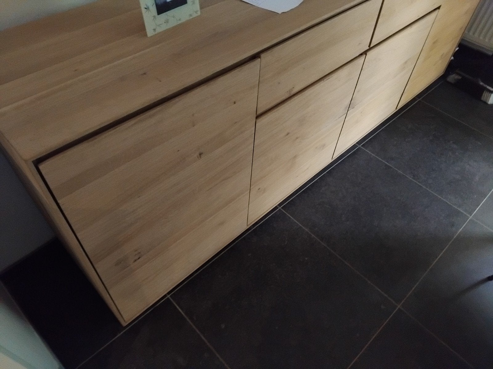 bar avec éclairage+ buffet en chêne naturel (moderne)neuf, Enlèvement