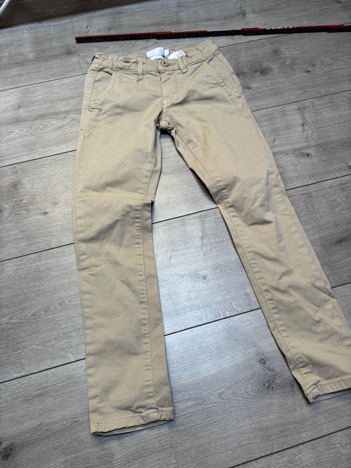 Pantalon chino Nation enfants — Taille 128 (8 ans) — Beige, Enfants & Bébés, Enlèvement ou Envoi, Comme neuf, Garçon, Pantalon
